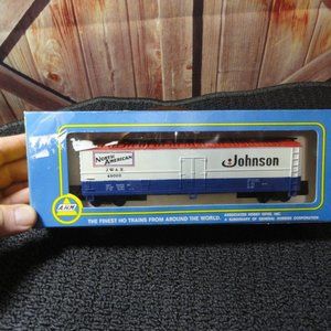 VTG AHM HO train Johsson North america Box Car~w box~EUC~Train fan~Rolling stock